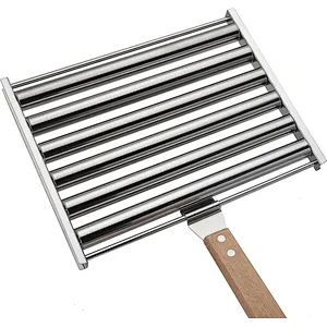 Hot Dog Roller For Grill Stainless Steel Sausage Roller BBQ Grill Accessories