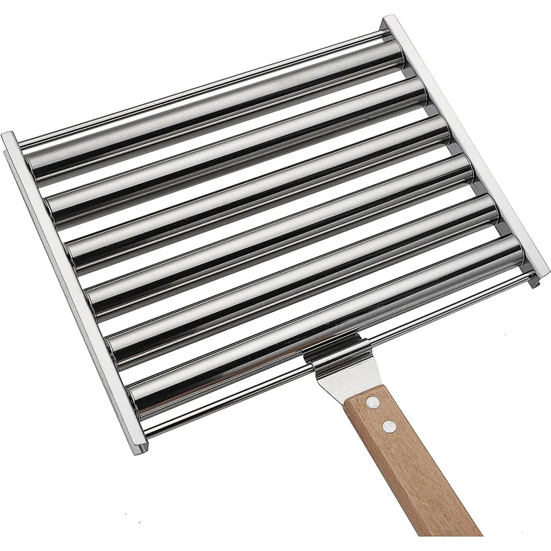 Hot Dog Roller For Grill Stainless Steel Sausage Roller BBQ Grill Accessories